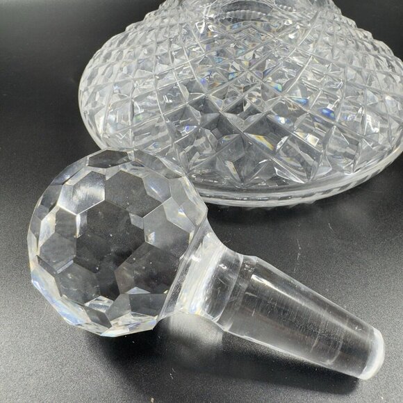 Waterford Clear Crystal Glass Liquor Decanter Stopper Container Heavy Elegant - Picture 5 of 15